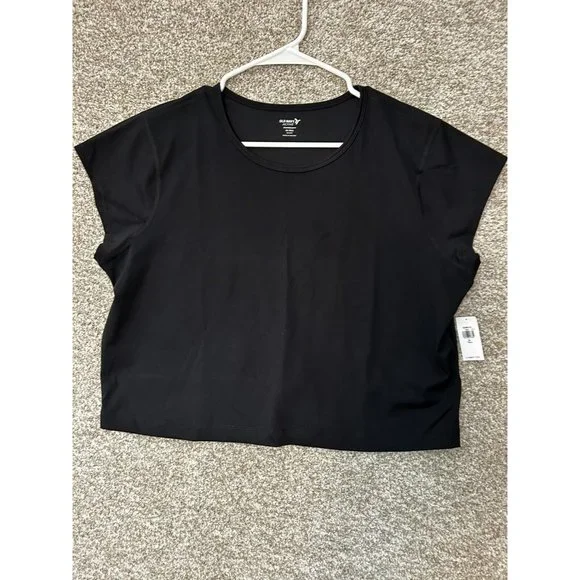 Old Navy Tops Old Navy Active Powersoft Black Crop Short
